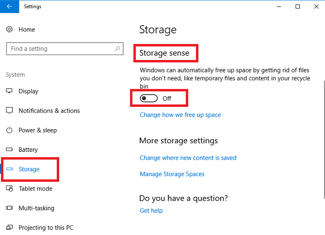 Libérez automatiquement de l espace disque avec Windows 10 Storage Sense 