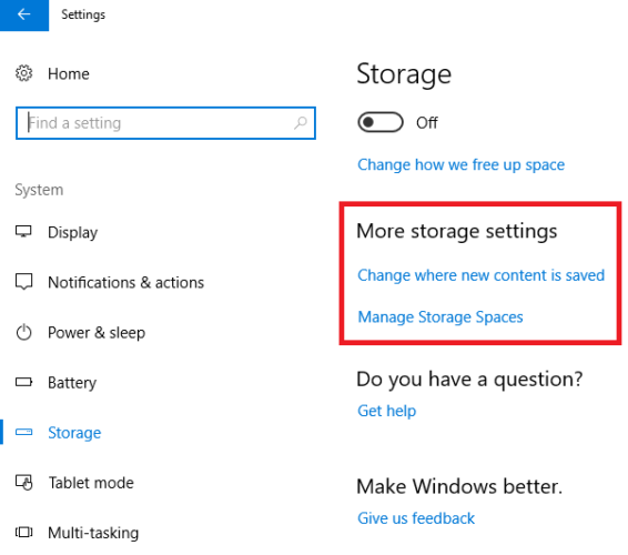 Libérez automatiquement de l espace disque avec Windows 10 Storage Sense 