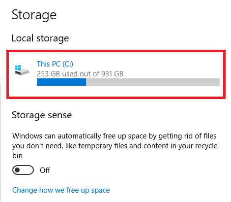 Libérez automatiquement de l espace disque avec Windows 10 Storage Sense 