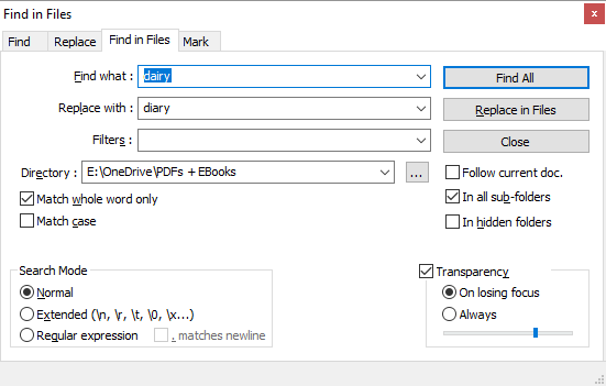 Comment rechercher et remplacer des mots dans plusieurs fichiers 