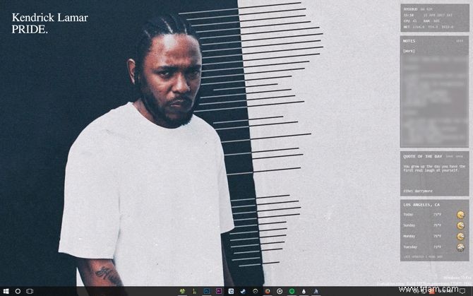 Comment créer un thème Rainmeter personnalisé pour votre bureau Windows 