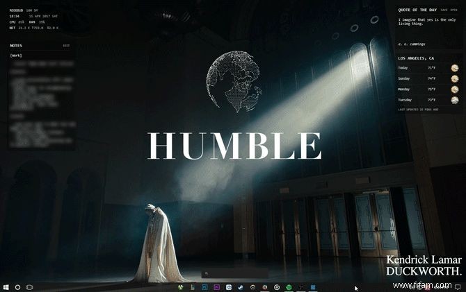 Comment créer un thème Rainmeter personnalisé pour votre bureau Windows 