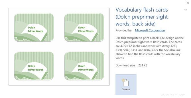 Comment créer des fiches dans Microsoft Word 2016 