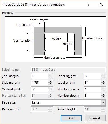 Comment créer des fiches dans Microsoft Word 2016 