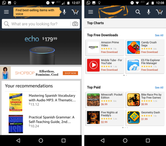 Google Play vs Amazon Appstore :quel est le meilleur ? 