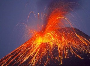 Les volcans crient des éruptions 