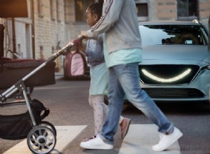 La voiture sourit quand tu peux traverser 