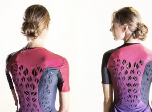 Vêtements de sport avec des cellules vivantes 