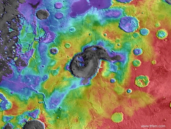 Le cratère de Mars pourrait être un ancien super volcan 