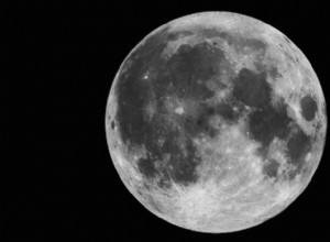 La lune est pétrie et inclinée 