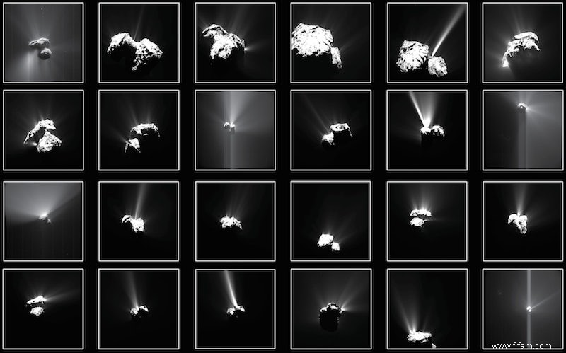 De brefs sursauts de la comète 67P ont été causés par le soleil 