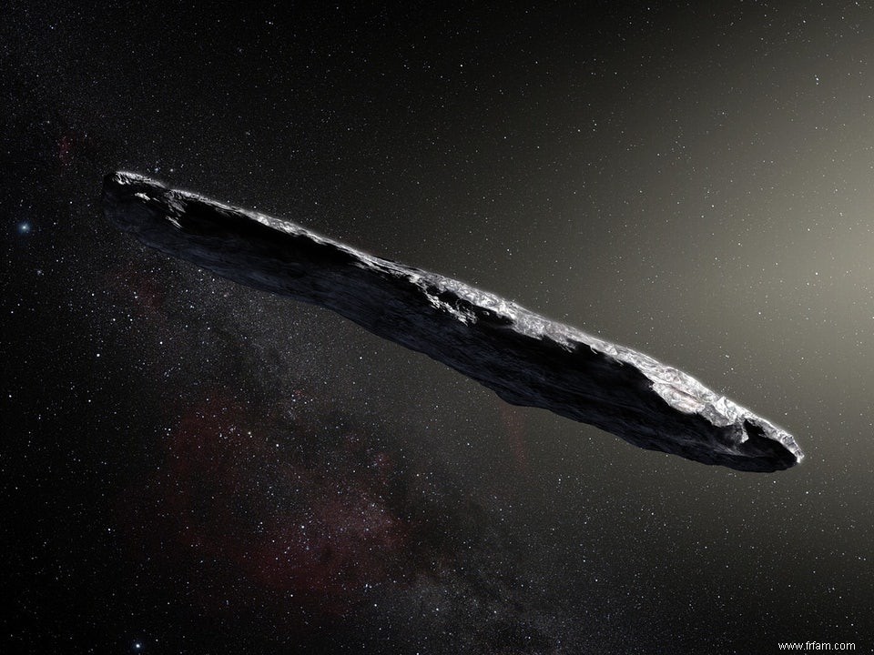 Le vaisseau spatial Oumuamua ne donne pas la maison 