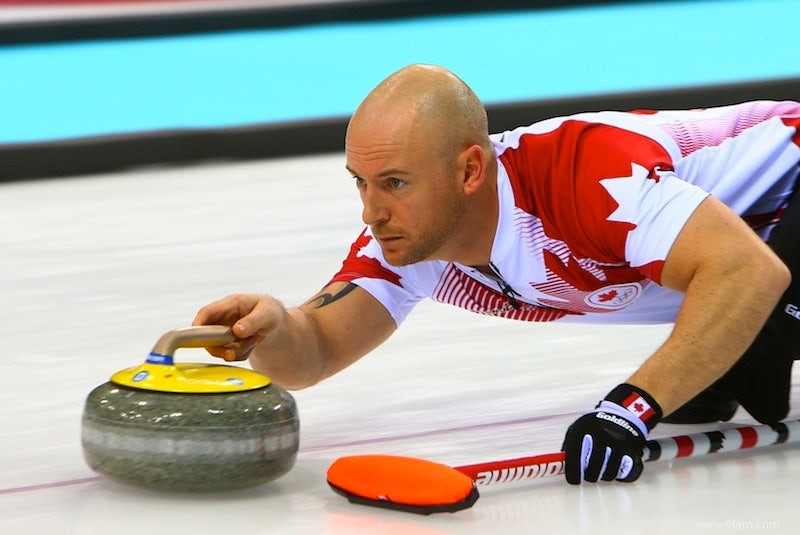 Merveille géologique sur la piste de curling 