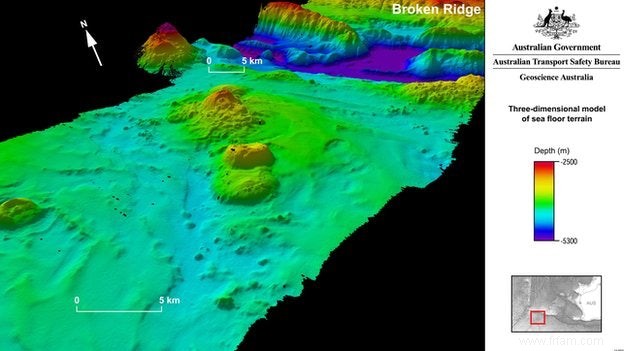 Rechercher les fonds marins manquants sur les cartes Boeing 