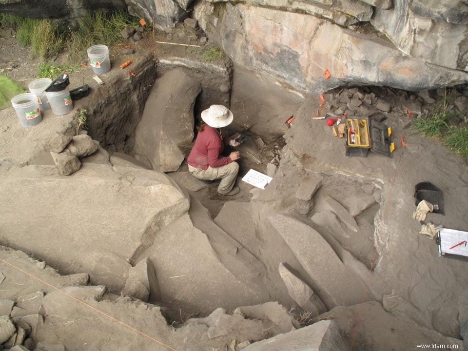 L homme primal a survécu haut dans les Andes 