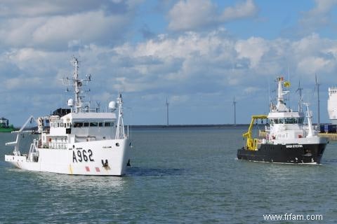 Rivières préhistoriques sous Zeebrugge et Ostende 