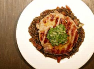 La recette hebdomadaire du G2 :Steak grillé, lentilles au vin rouge et salsa verde 