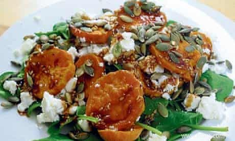 Recette du lecteur :Salade de patates douces, épinards et feta 