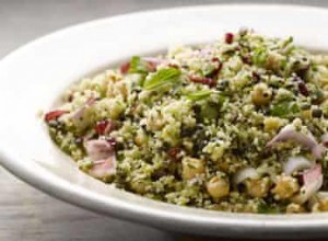 Le nouveau végétarien :Couscous au safran, salade de pois chiches et lentilles 