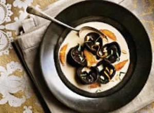 Recette de Tortellini au chocolat et aux amandes avec oranges sanguines et pignons de pin 