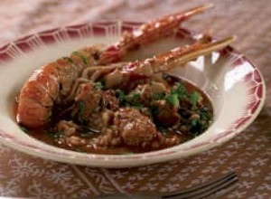 Recette de riz moelleux aux champignons et langoustines 