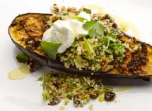 Recette Aubergine chermoula au boulgour et yaourt de Yotam Ottolenghi 