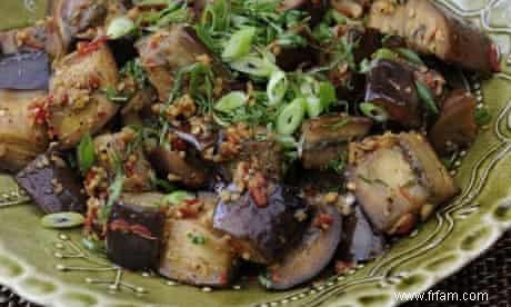 Salades d été :recette de salade d aubergines tièdes et épicées 