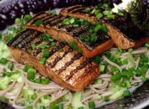 Salades estivales :recette saumon et nouilles soba 