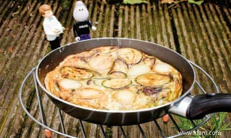 Livre de cuisine de l élève :Tortilla de courgettes, pommes de terre et oignons 