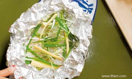 Livre de cuisine de l élève :Poisson en papillote à la chinoise 