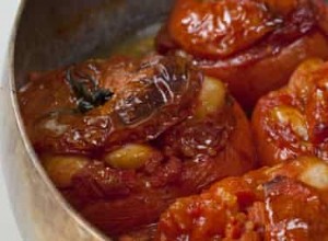 Tomates aux haricots beurre, poires cuites au four avec sirop d érable et crème à la cannelle de Nigel Slater 