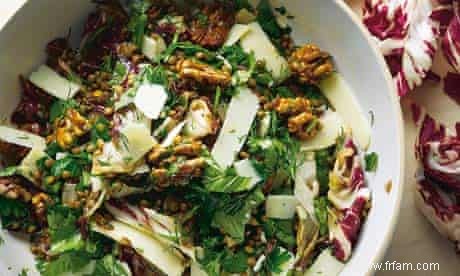 Recette Lentilles, radicchio et noix de Yotam Ottolenghi au miel de manuka 