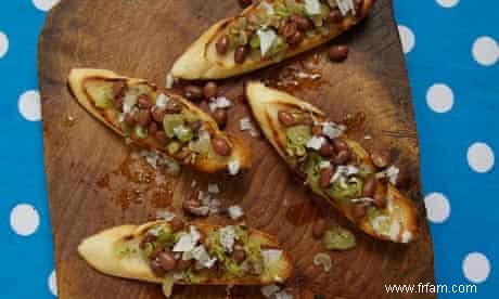 Recette Bruschetta de céleri et haricots 