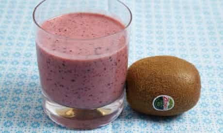 Recette de smoothie petit-déjeuner au kiwi 