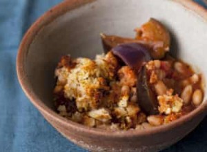 Les haricots de Nigel Slater avec une croûte d aubergine et de parmesan et les recettes de soupe aux pois chiches jaunes de Kitchenella 