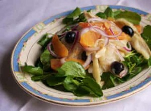 Recette Salade de morue et d oranges sanguines aux olives noires 