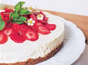 Recette de cheesecake aux fraises, à la menthe et au vinaigre balsamique 