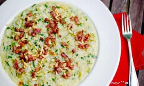 La recette du risotto aux courgettes d Angela Hartnett 