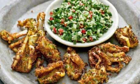 Calmars au poivre blanc de Yotam Ottolenghi, plus recettes de salade de pommes de terre au curry 