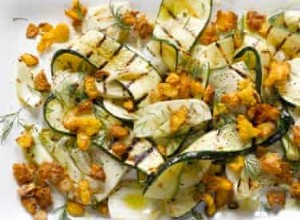 Recette de courgette et fenouil grillés au safran de Yotam Ottolenghi, plus côtelettes d agneau marinées au yaourt 