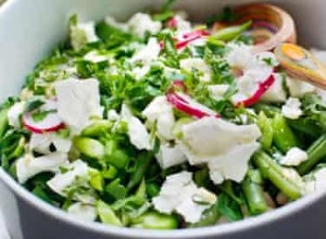 Salade de haricots au fromage de chèvre d Angela Hartnett 