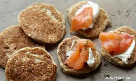 La recette des blinis au seigle et à l avoine de Dan Lepard 