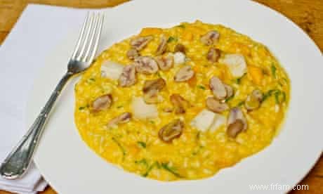 Recette du risotto à la citrouille d Angela Hartnett, gorgonzola et châtaignes 