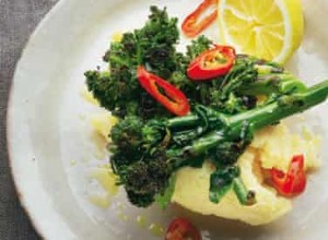 Les recettes de Yotam Ottolenghi pour le brocoli à pousses violettes avec purée d huile d olive, ainsi que les pétoncles et les topinambours au céleri et au citron 