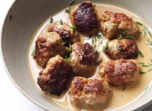 Dîner en milieu de semaine de Nigel Slater :boulettes de saucisses et sauce à la moutarde 