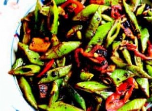 Recette de Haricots verts aux haricots noirs et au piment 