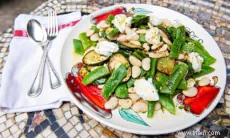 La recette de la salade de courgettes, yaourt et haricots verts d Angela Hartnett 