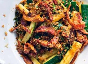 Dîner en milieu de semaine de Nigel Slater :courgettes et gremolata au bacon 