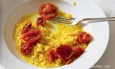 La recette de Hugh Fearnley-Whittingstall pour le riz, le safran et les tomates 