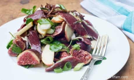 La recette de la salade de canard fumé et de figues d Angela Hartnett 